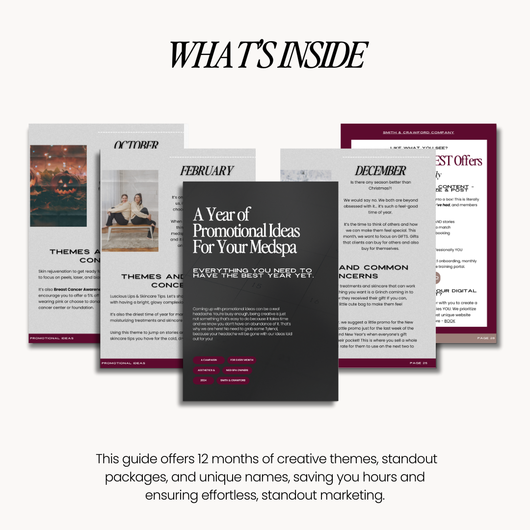 A Year of Promotional Ideas