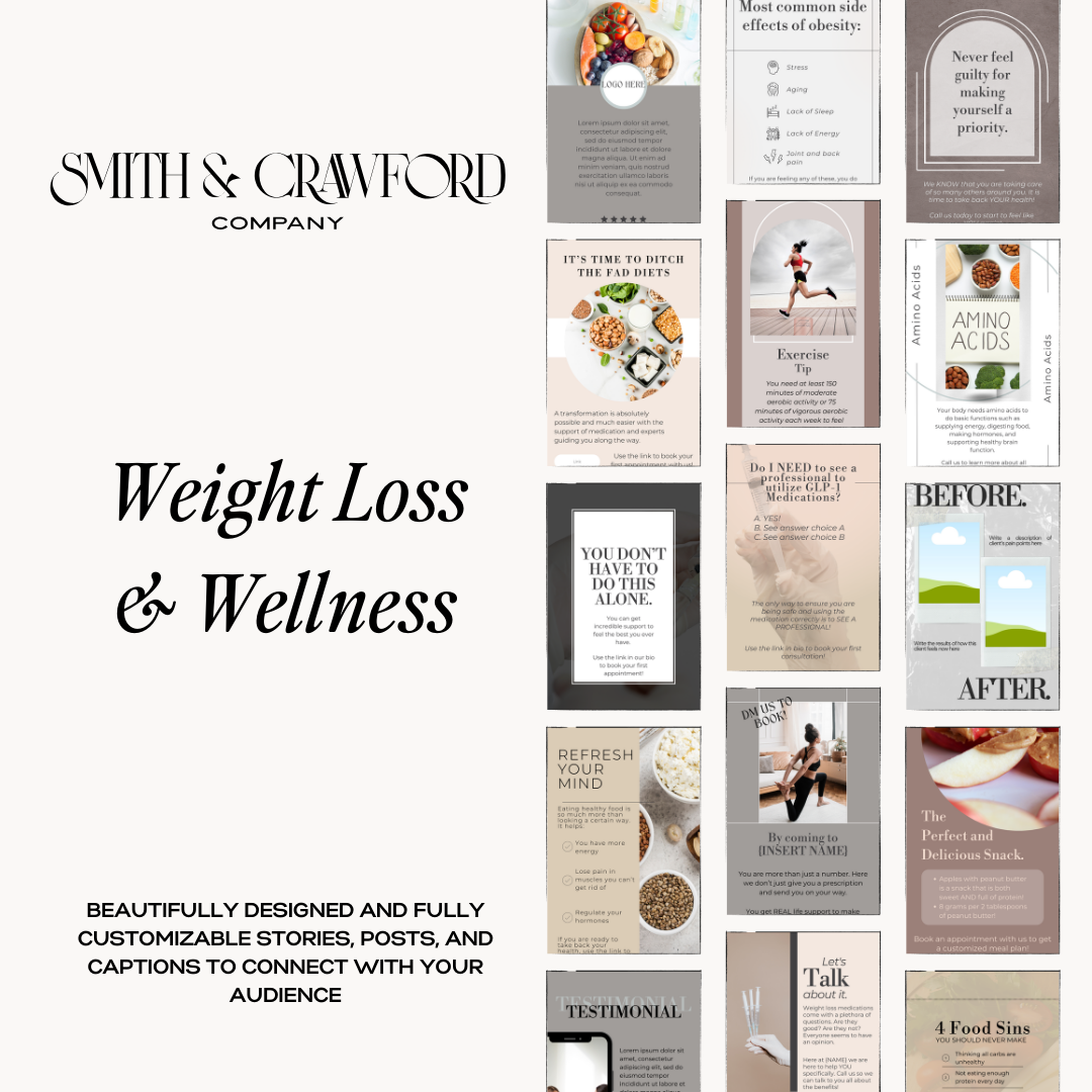 Weight Loss & Wellness Content Pack