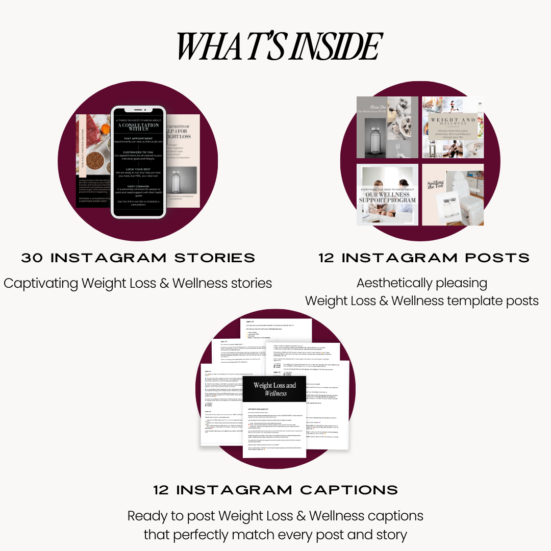Weight Loss & Wellness Content Pack