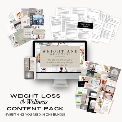 Weight Loss & Wellness Content Pack